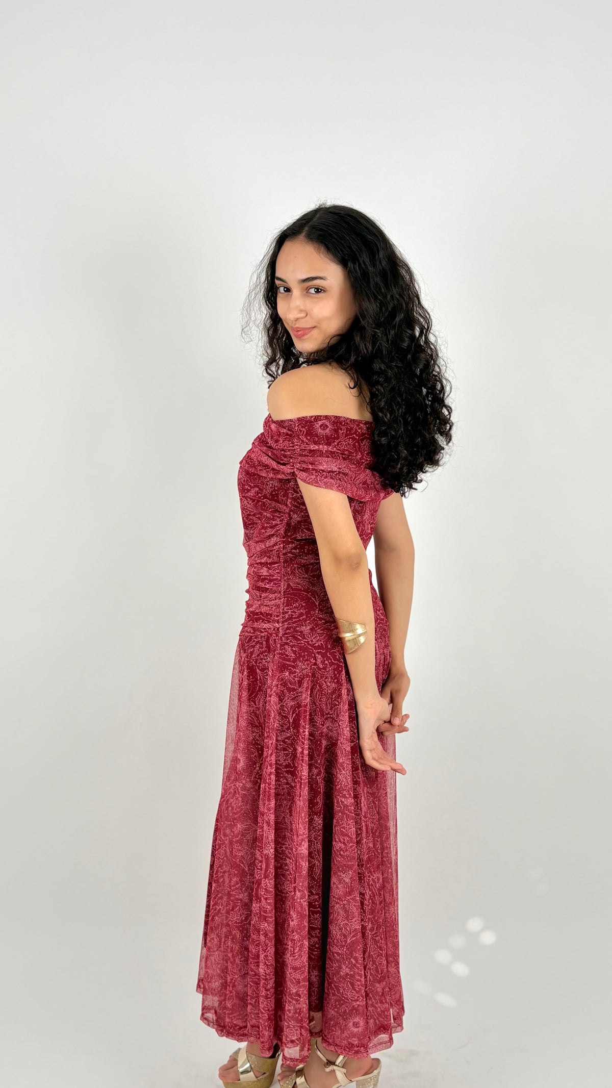 Vestido Elodie Rojo Frambuesa