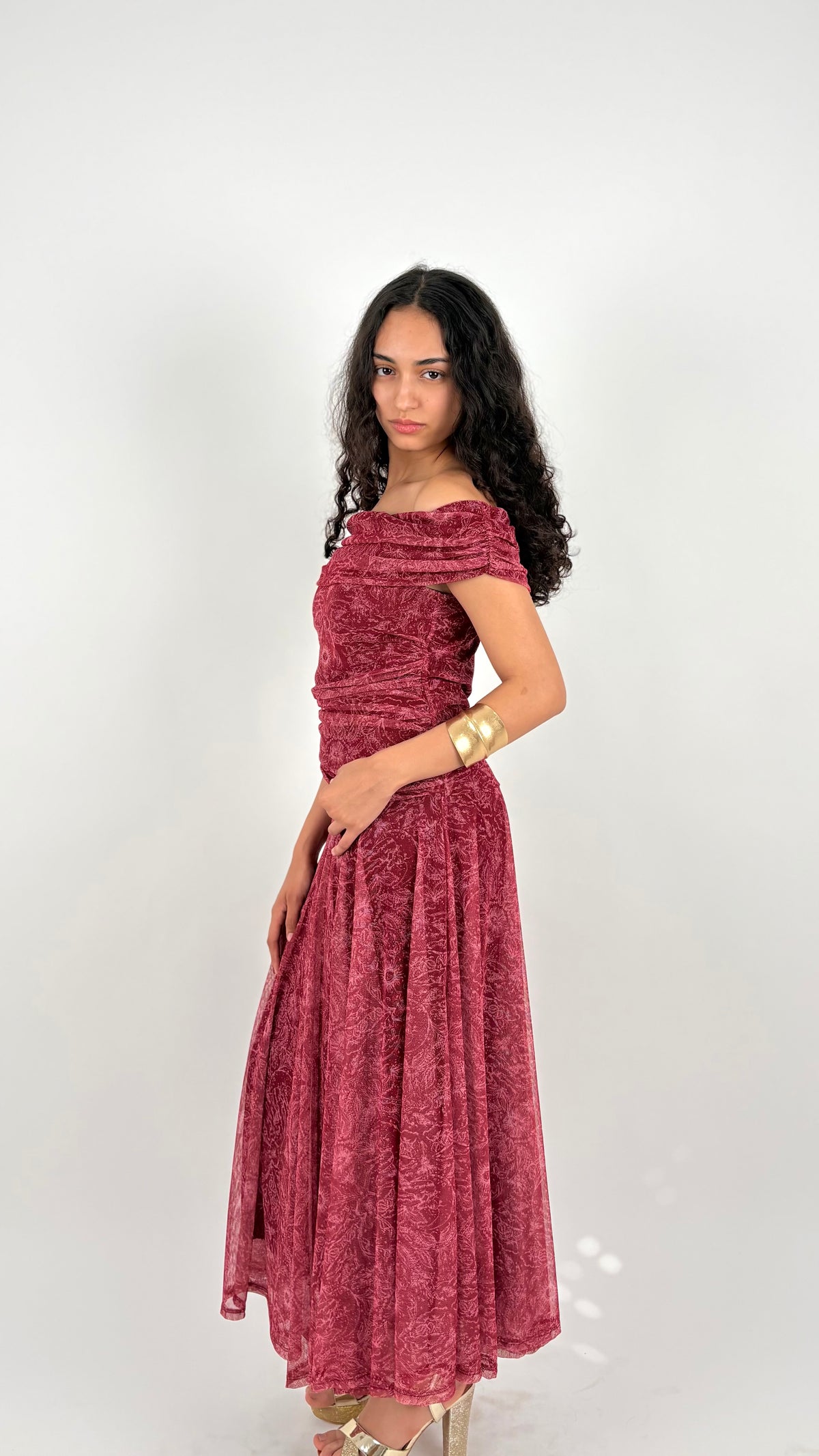 Vestido Elodie Rojo Frambuesa