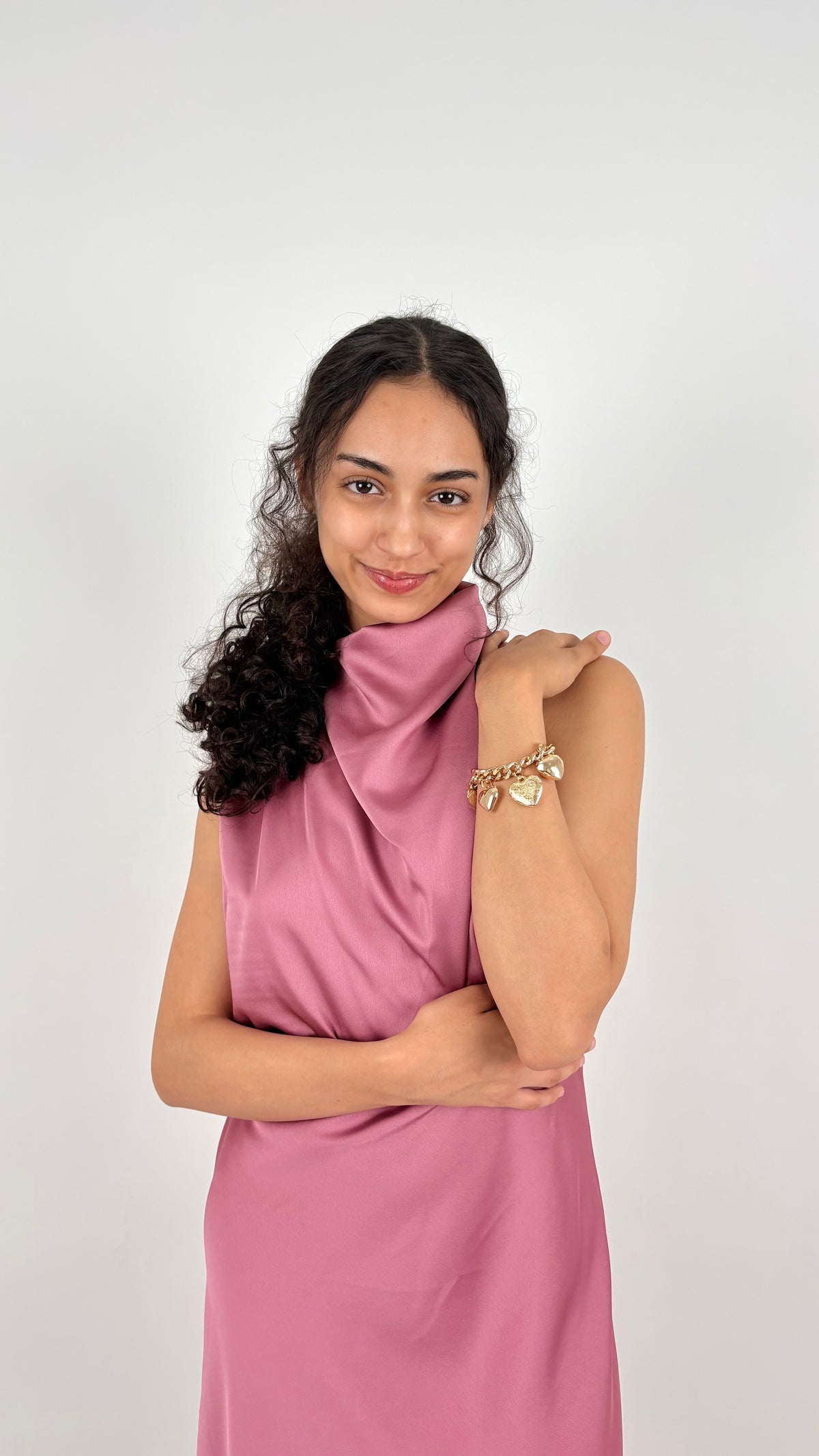 Vestido Celina Rosa Empolvado