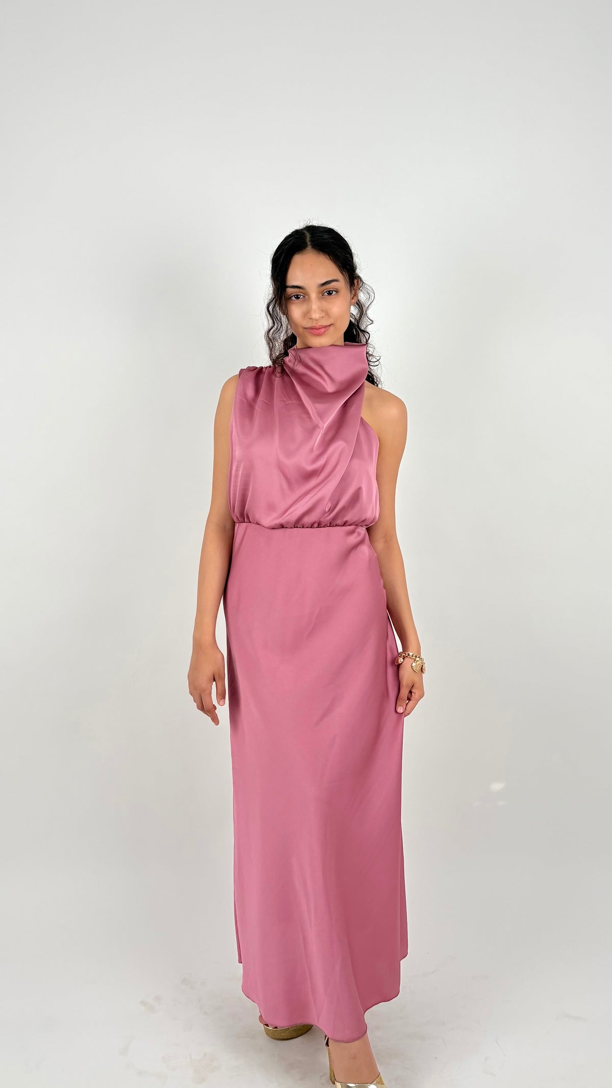 Vestido Celina Rosa Empolvado