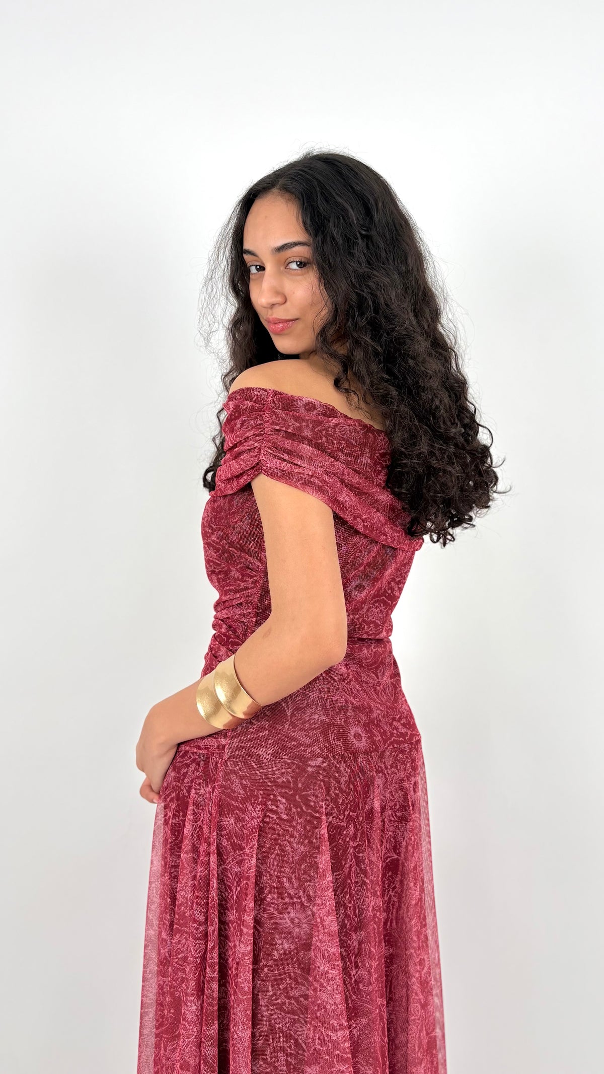 Vestido Elodie Rojo Frambuesa