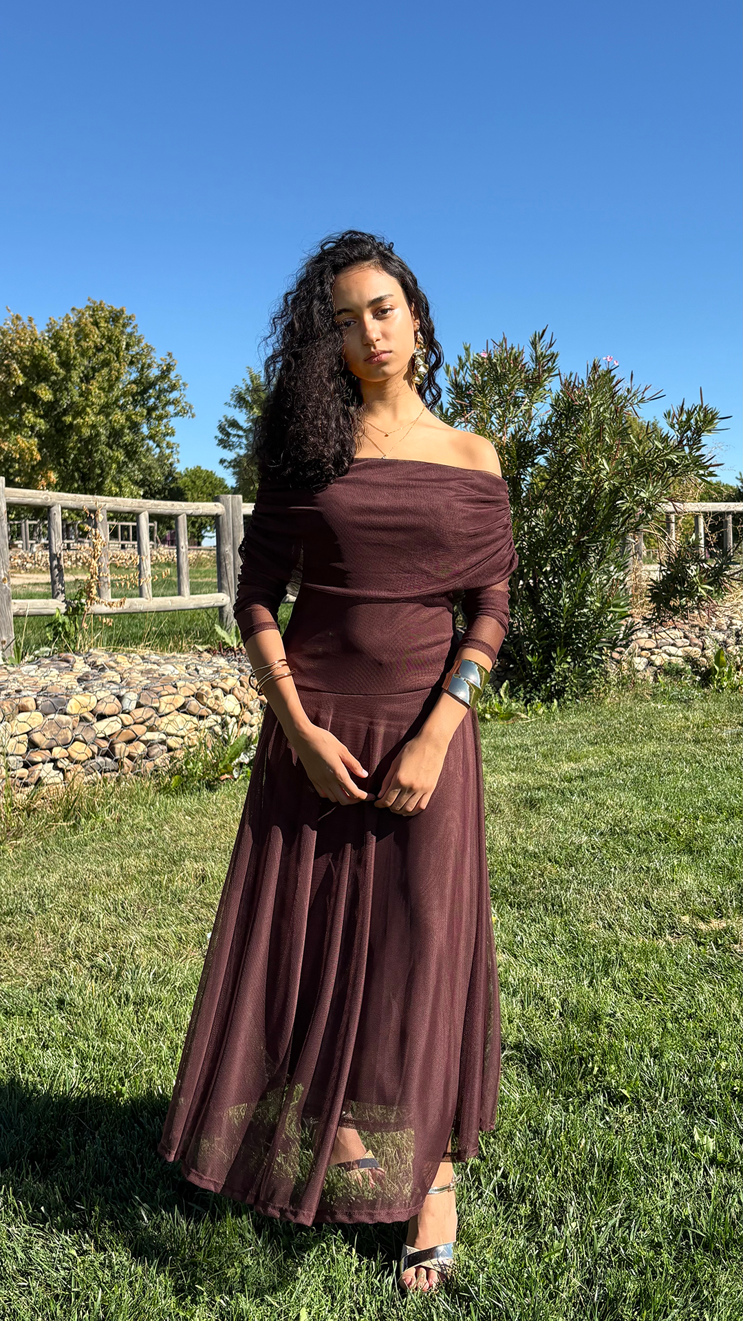 Vestido Miren Marrón