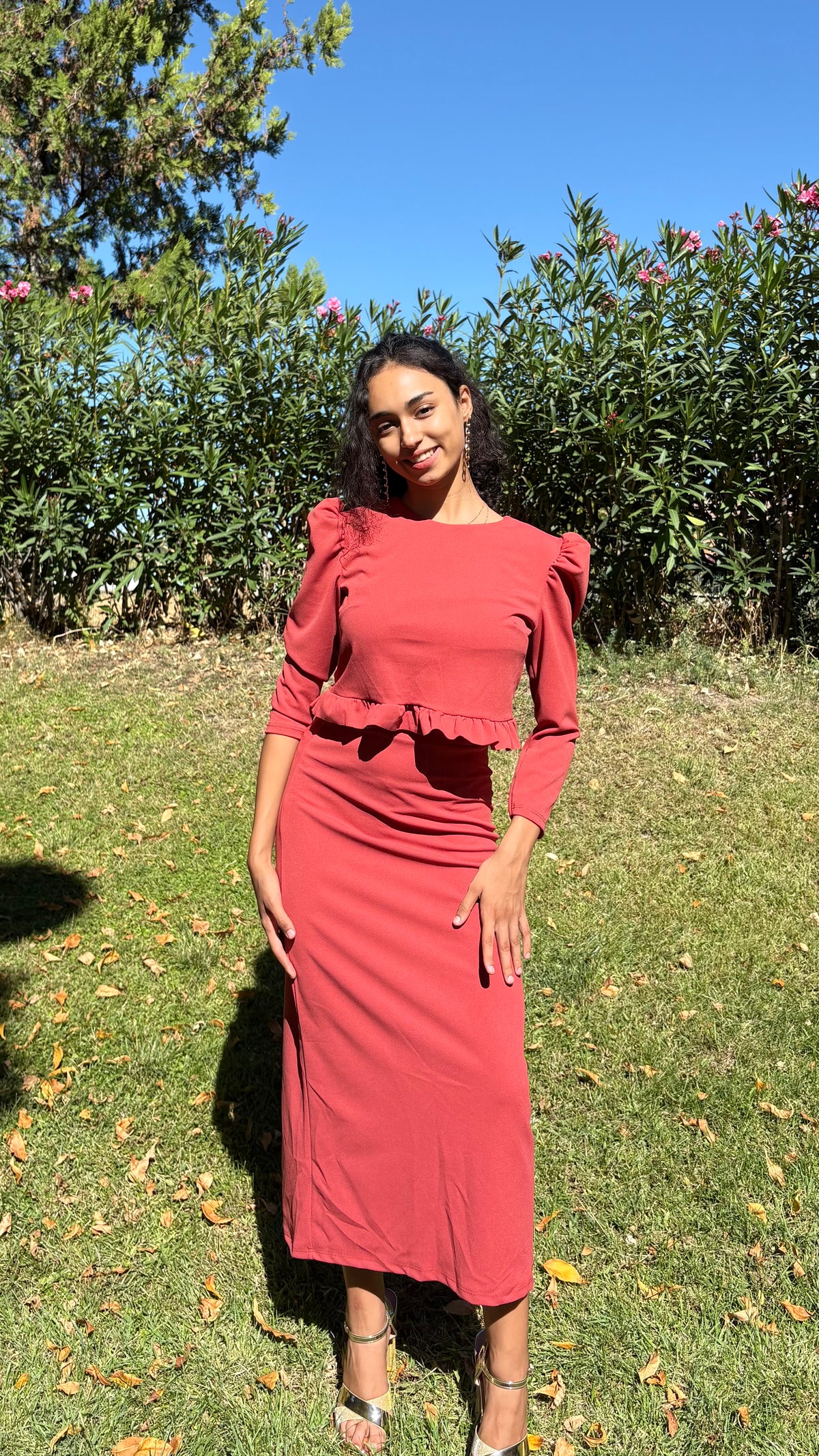 Conjunto Moréa Rojo Teja