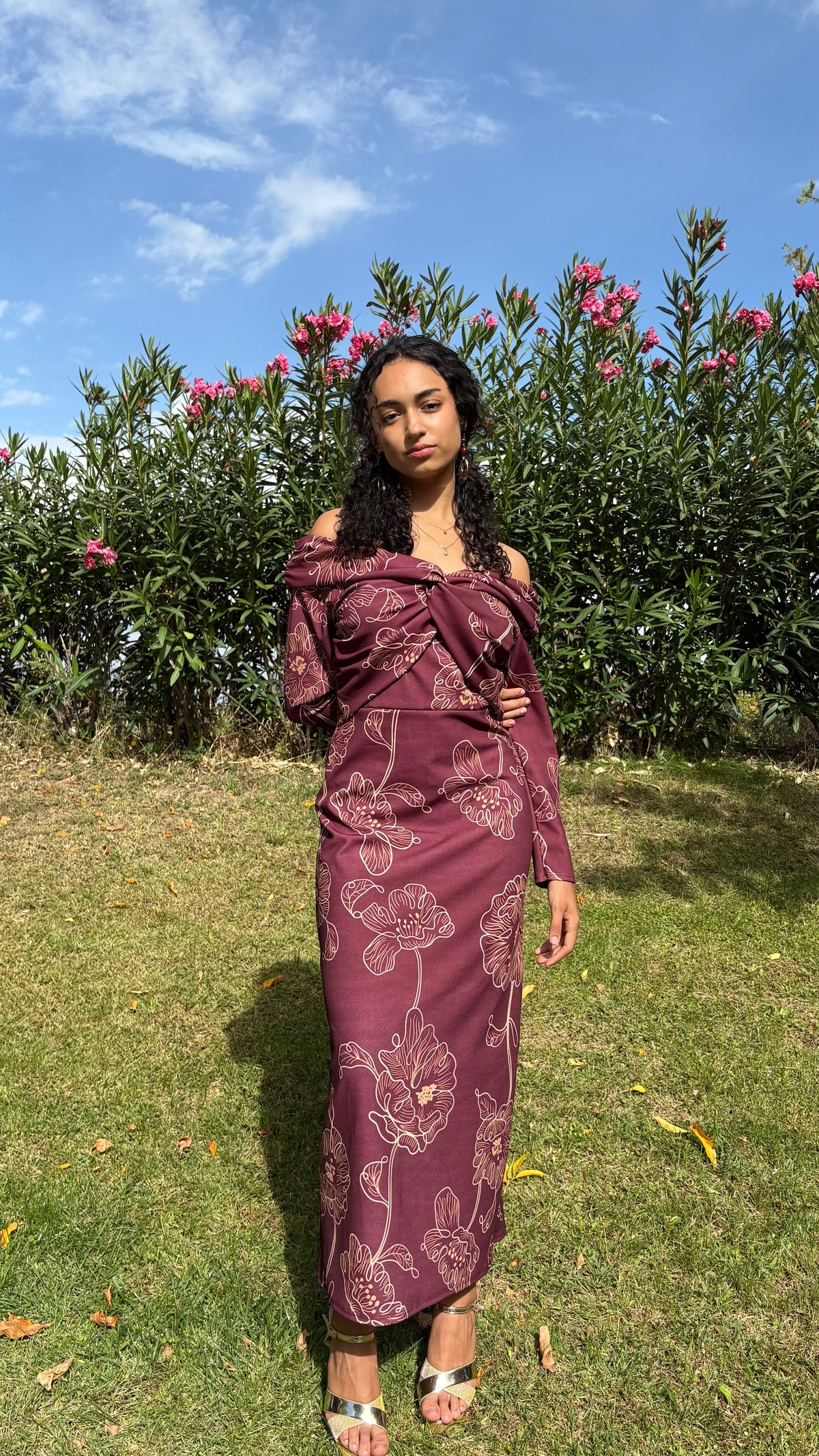 Vestido Lorven Burdeos