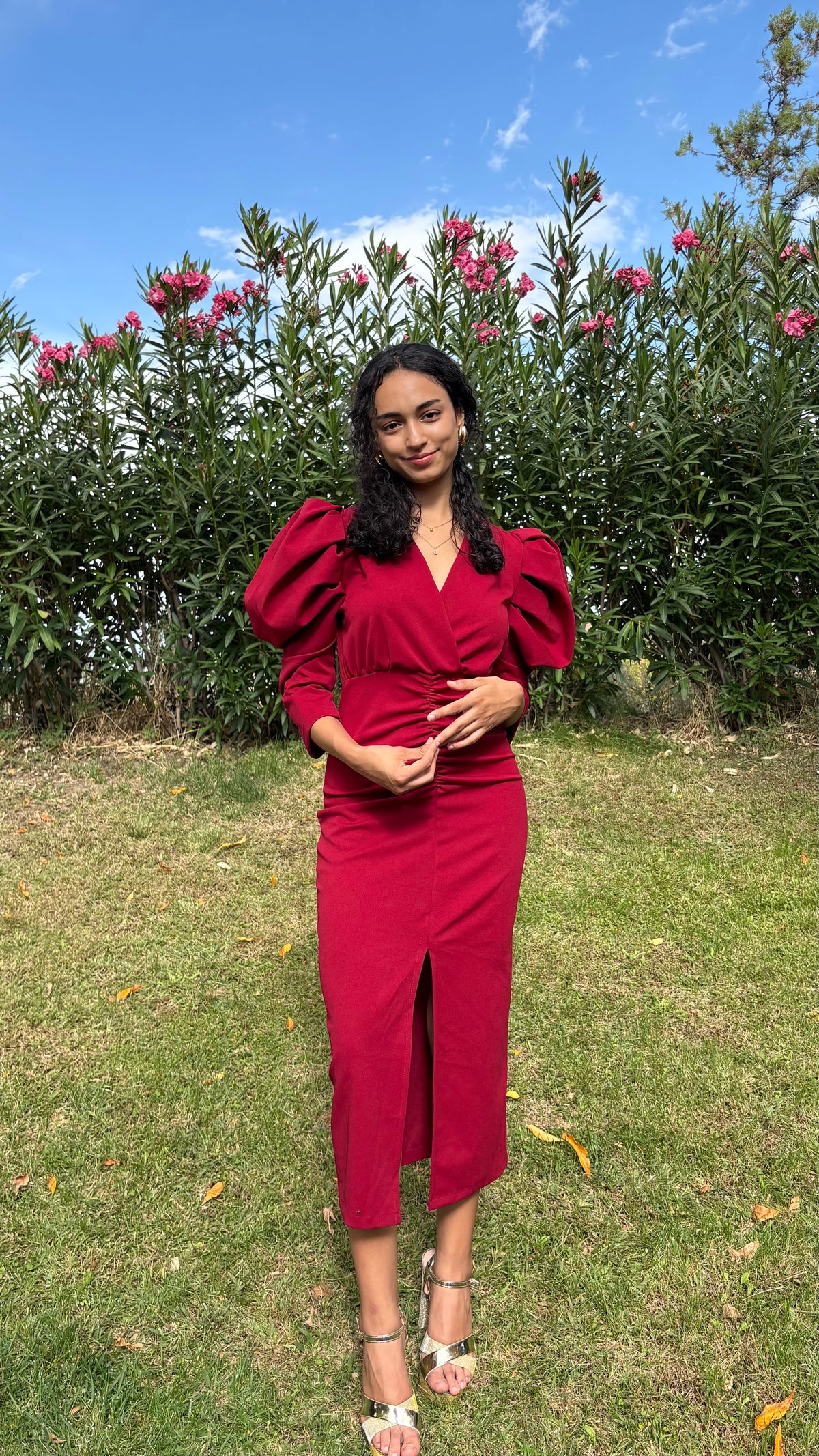 Vestido Elnor Burdeos