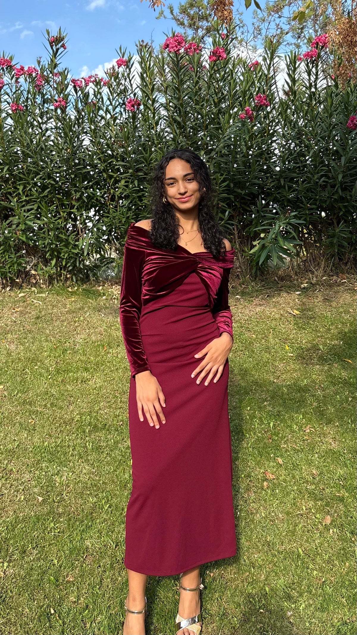 Vestido Noira Burdeos