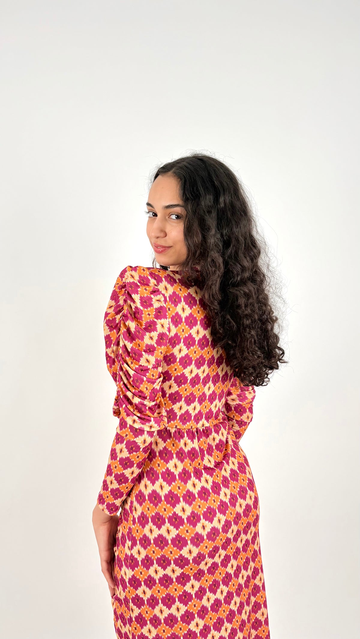 Vestido Cavella Naranja/Buganvilla
