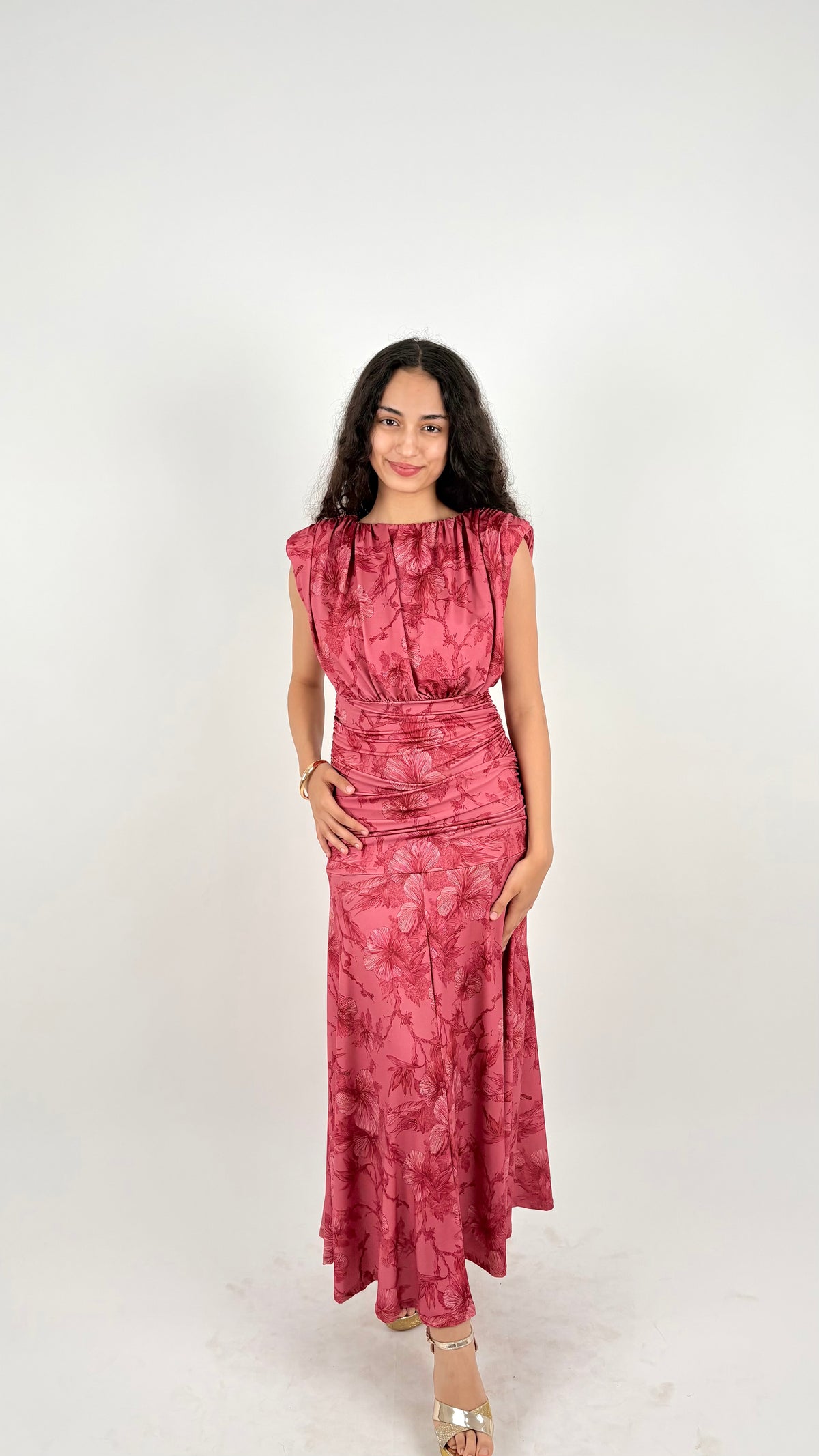 Vestido Bellune Rosa Coral