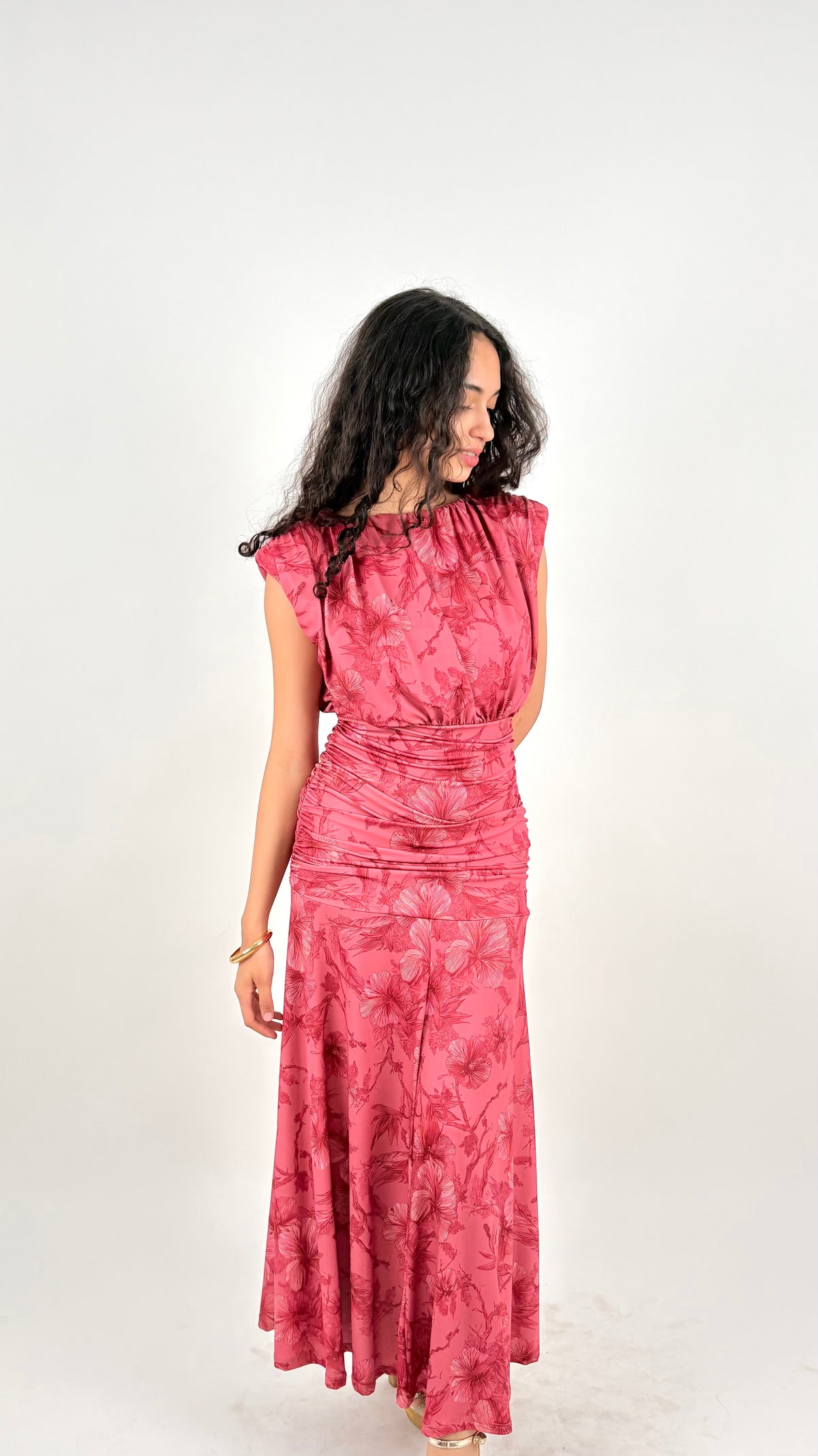 Vestido Bellune Rosa Coral