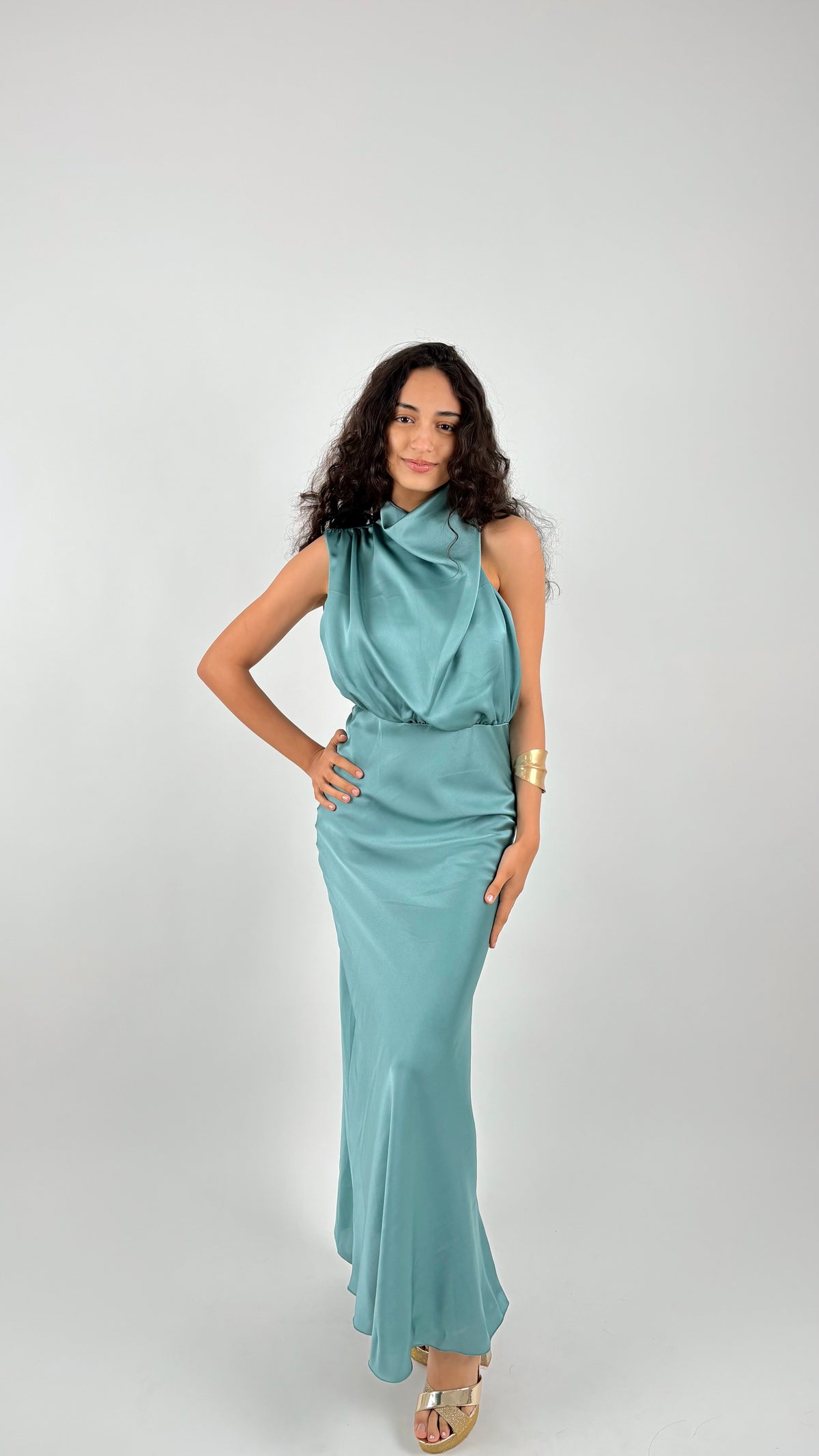 Vestido Celina Azul Turquesa