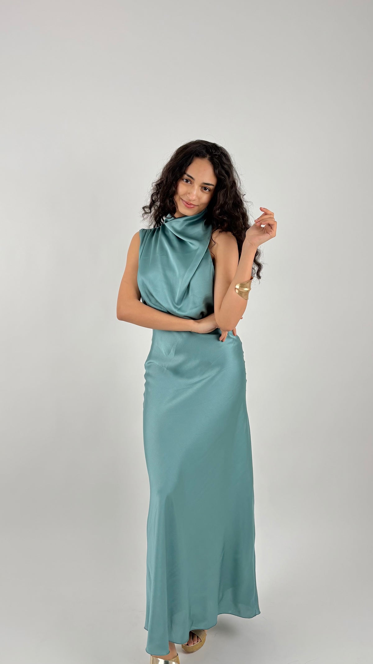 Vestido Celina Azul Turquesa