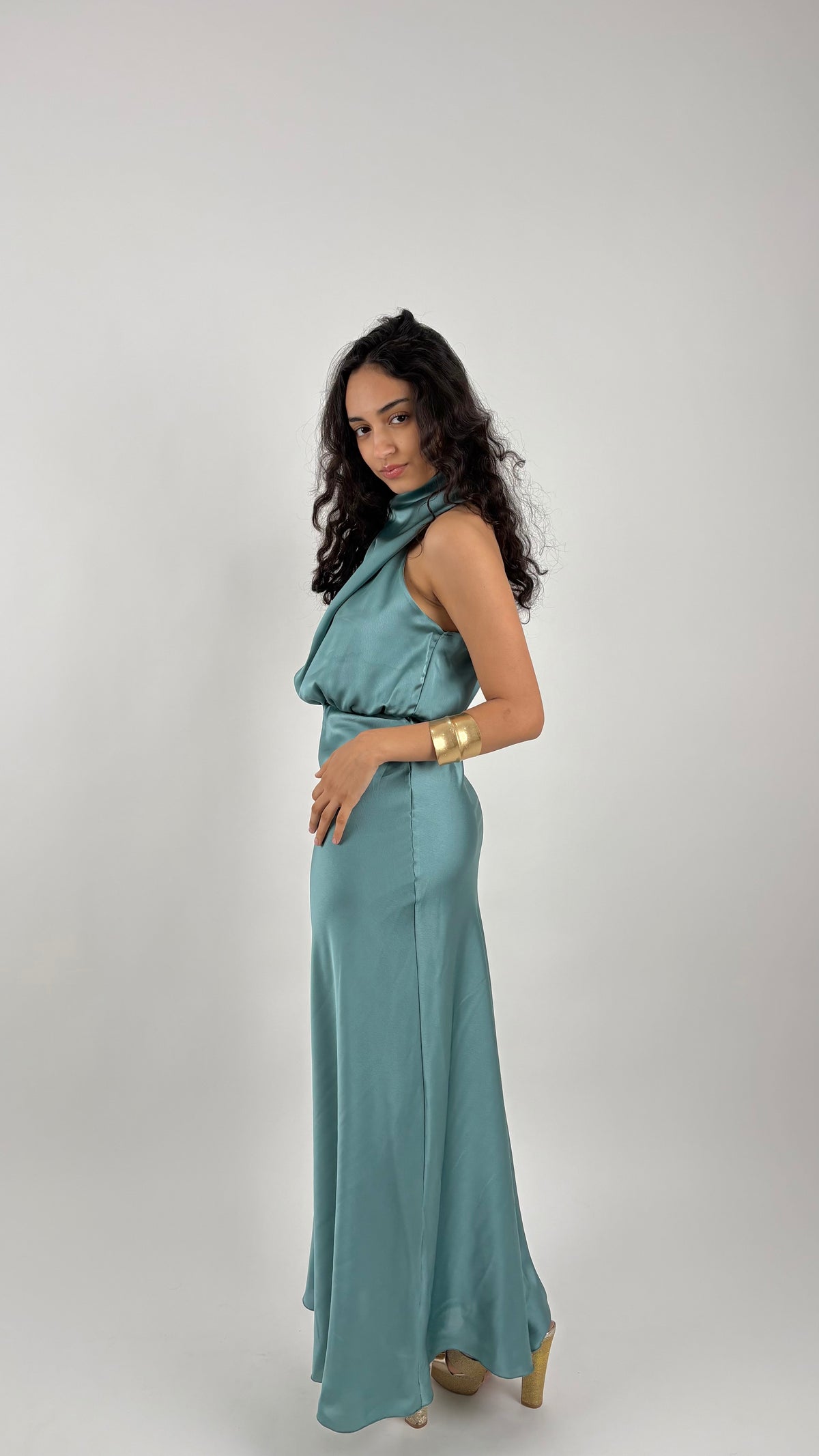 Vestido Celina Azul Turquesa