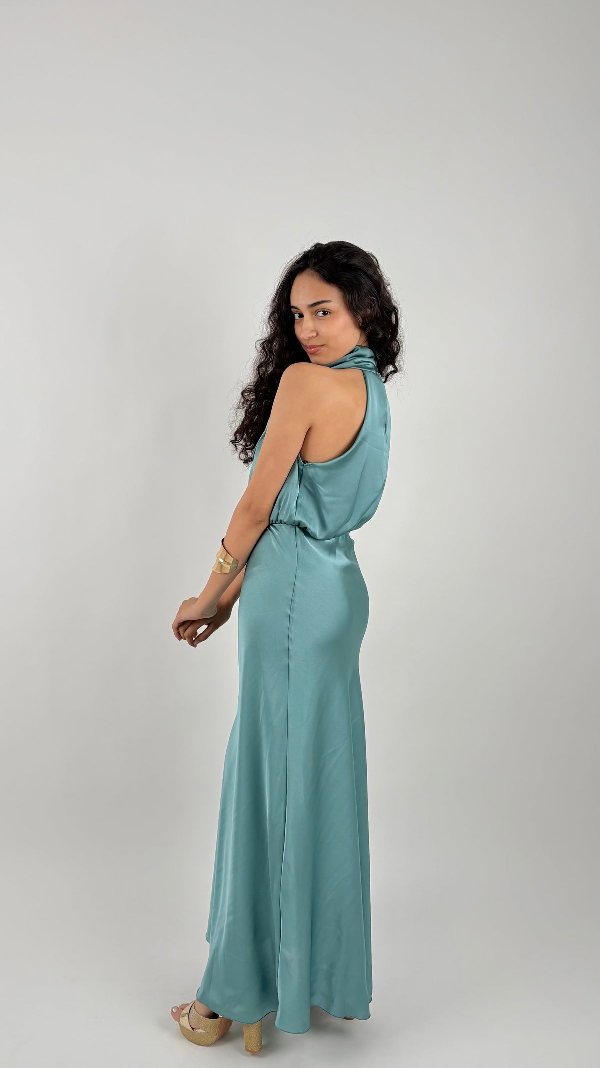 Vestido Celina Azul Turquesa