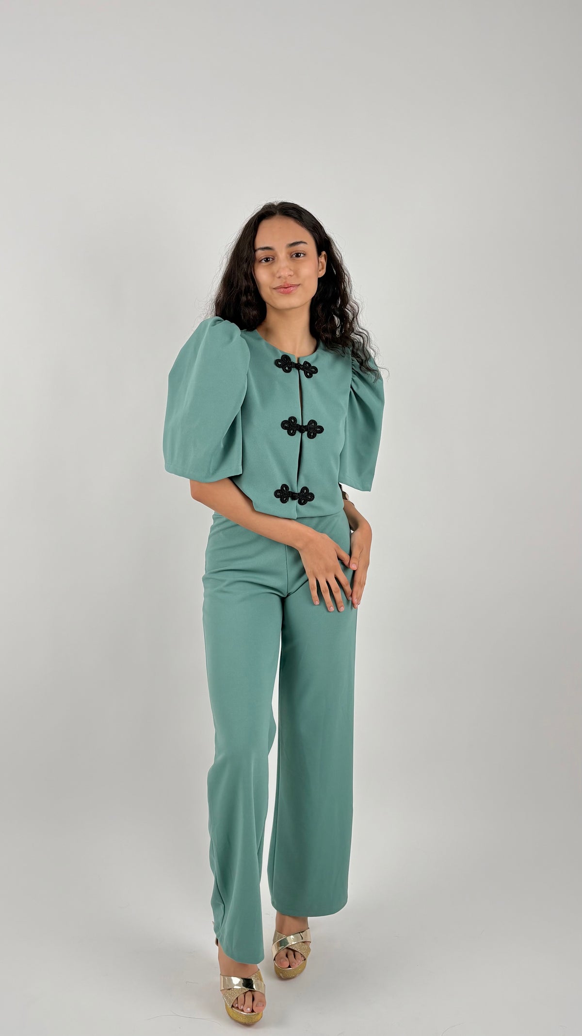Conjunto Elvire Azul Turquesa