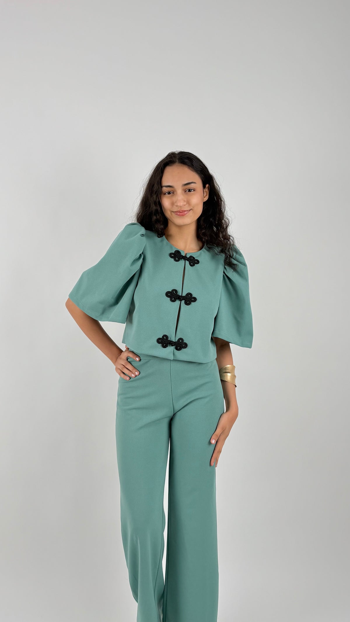Conjunto Elvire Azul Turquesa
