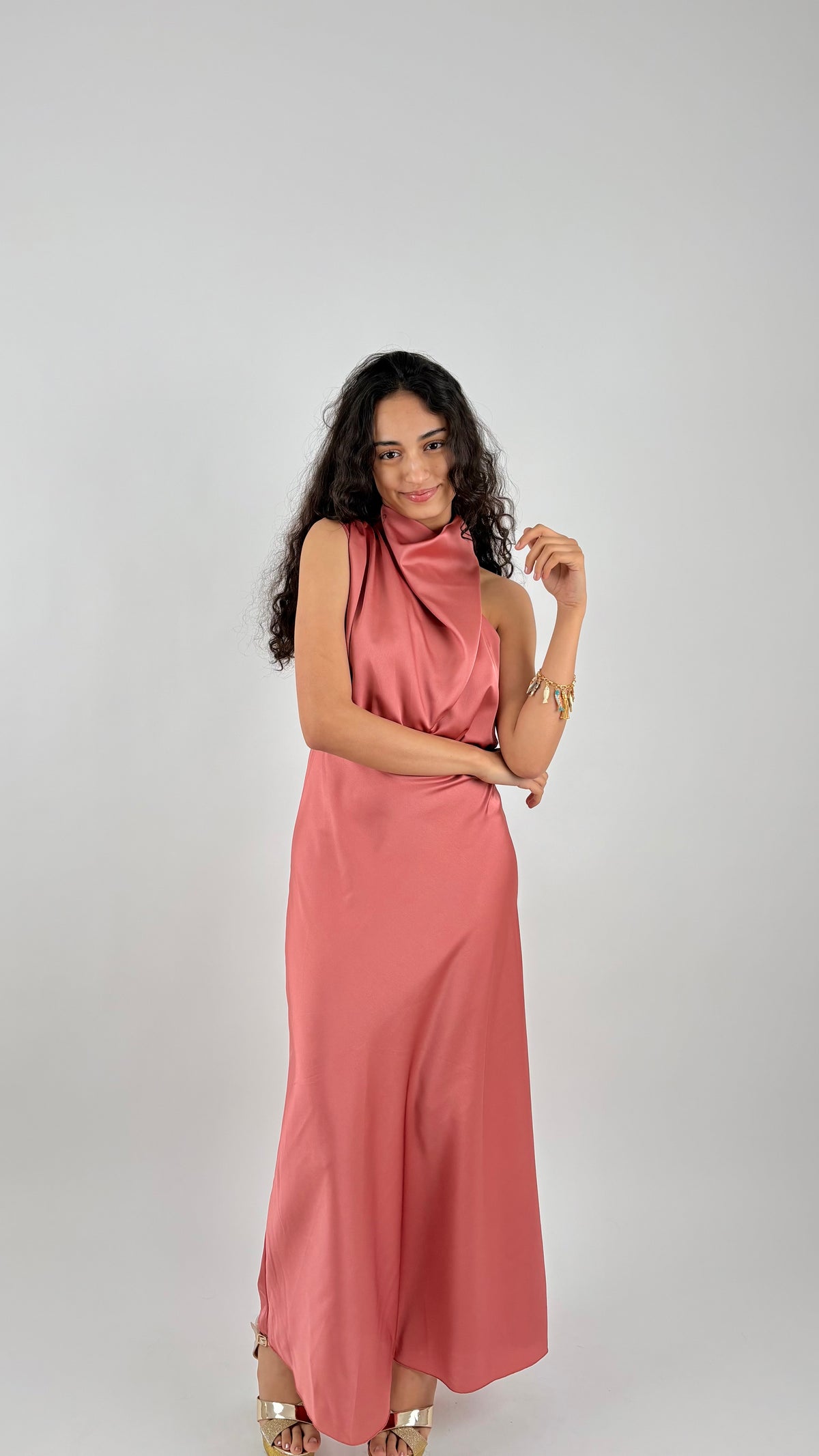 Vestido Celina Rosa Salmón