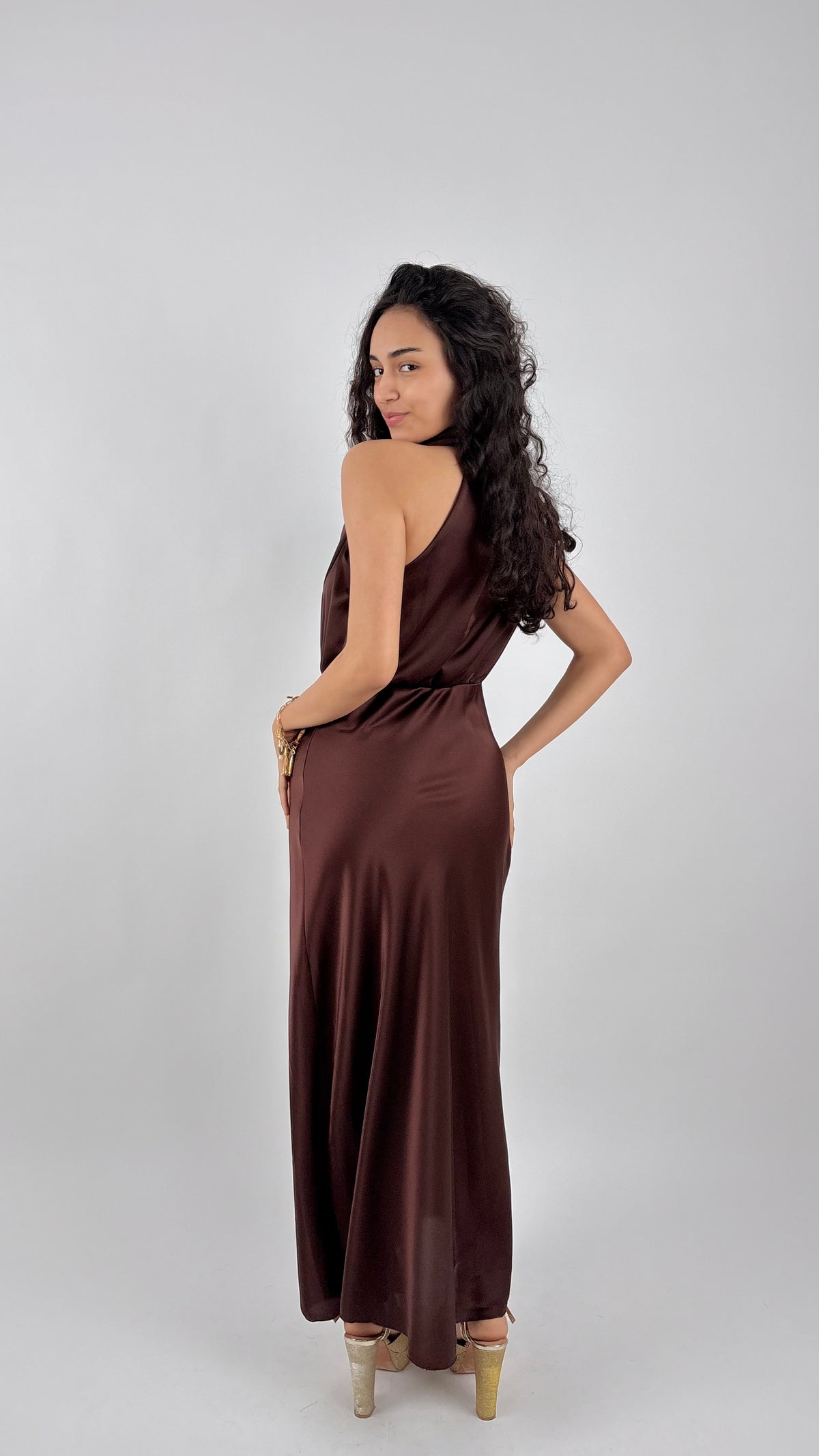 Vestido Celina Marrón