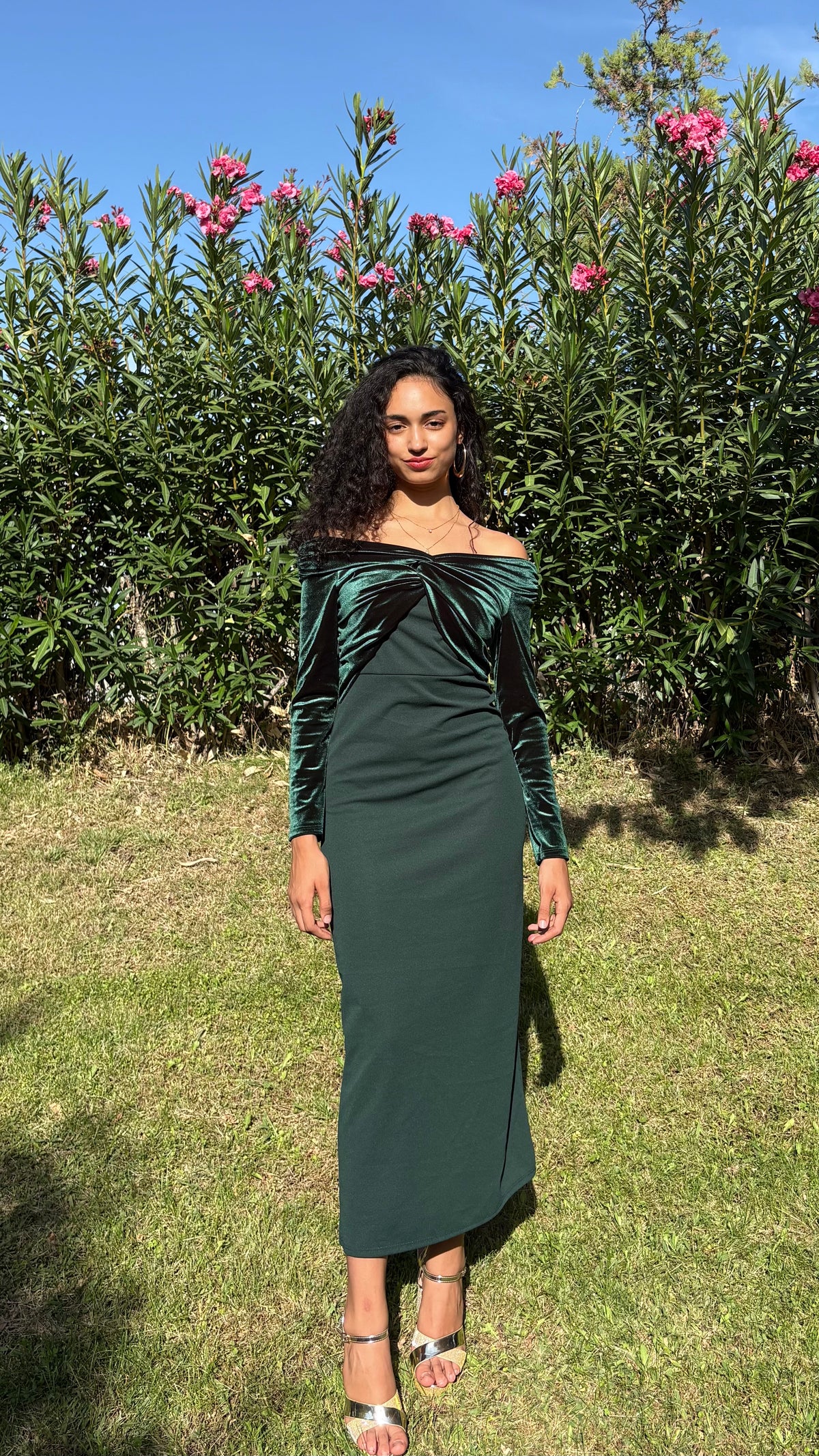 Vestido Noria Verde Botella